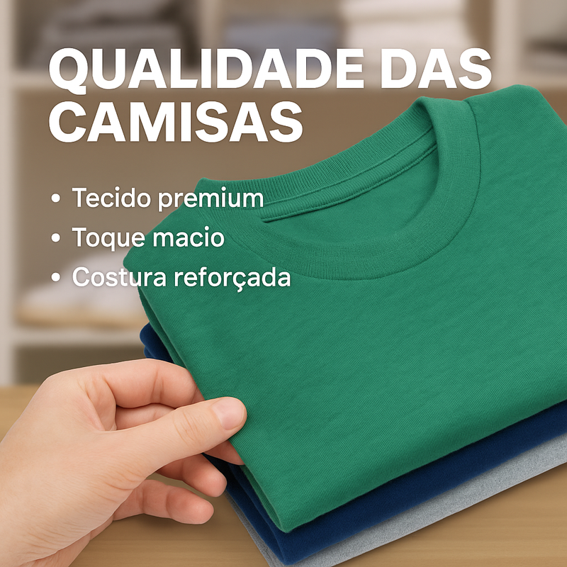 Pague 1 Leve 3 Camisas + Smartwatch (Para os 10 primeiros clientes)