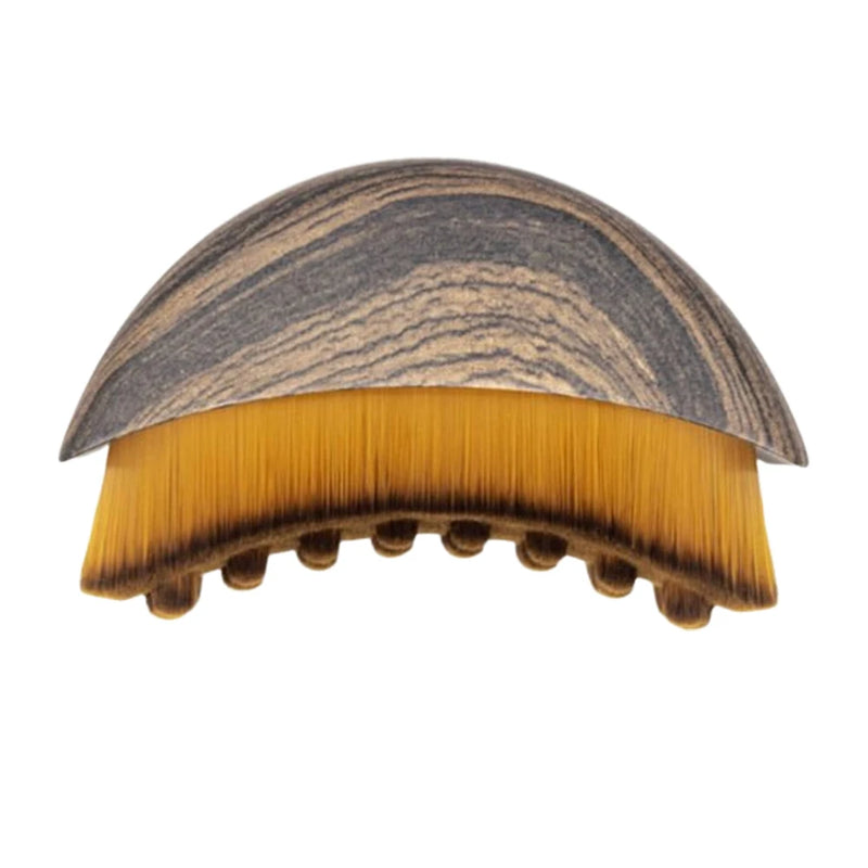 Portable Dry Facial Brush Soft Bristles Contoured Lymphatic Massage Tool Face Sculpting Device Home Spa Gentle Exfoliation Brush